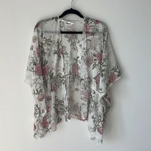EVER NEW NWOT Floral Overshirt/Blouse